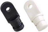 Buis stopper met oog 16mm kleur zwart (GS72232)