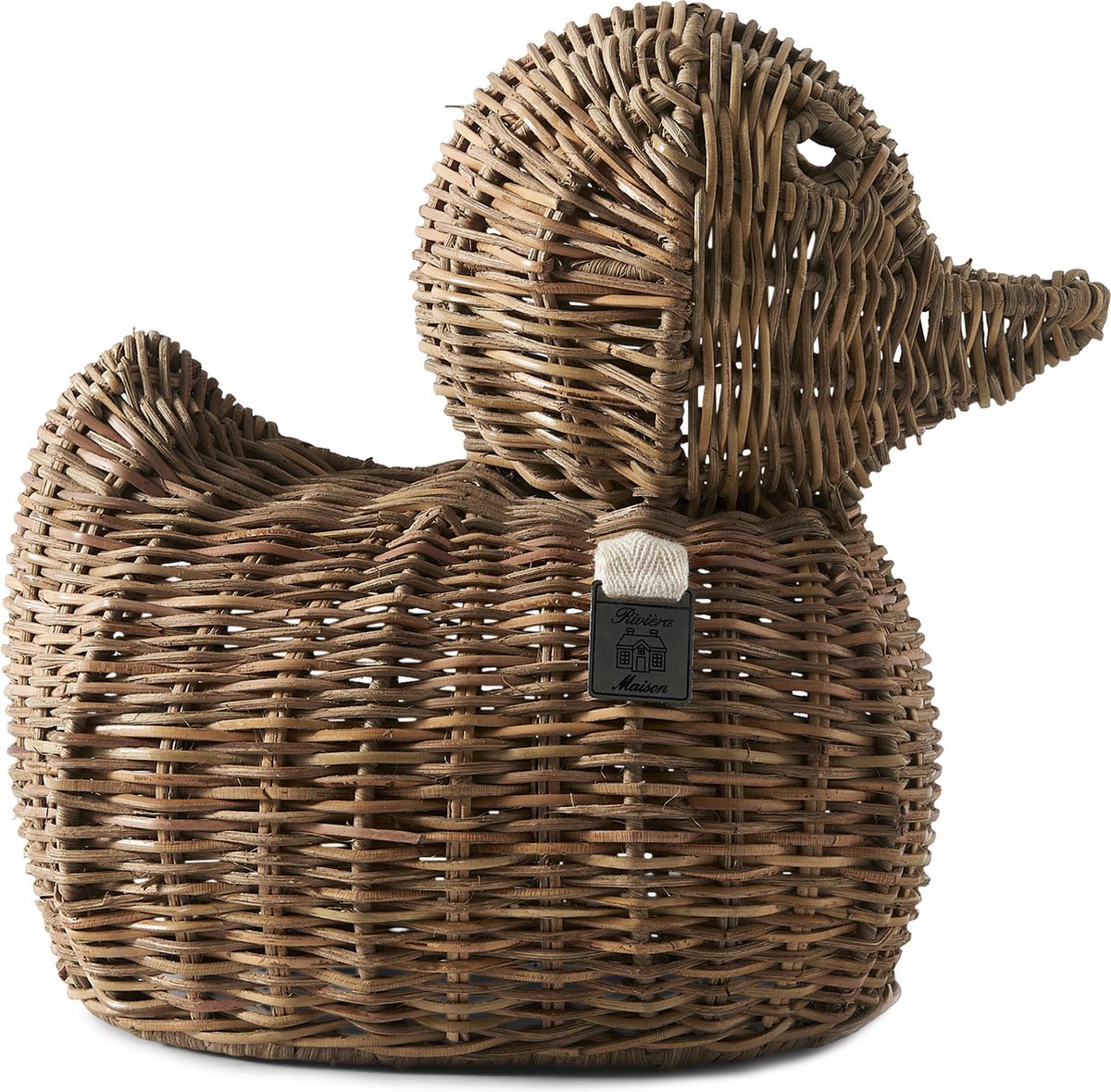 Rivièra Maison Rustic Duck - Decoratief Beeld - Rattan - Bruin | bol.com