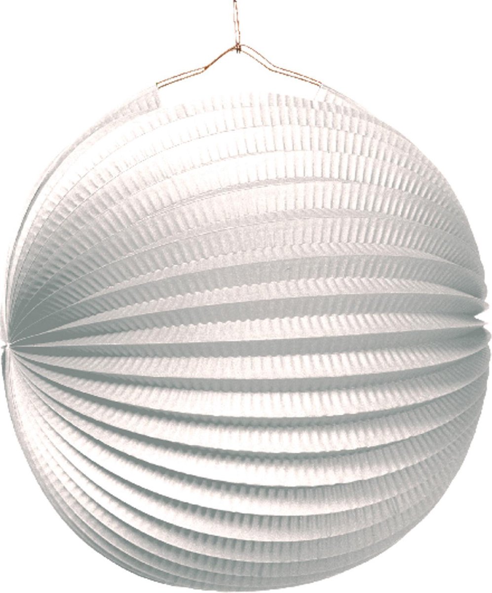 Lampion Wit, Flame Retardant, 25 cm
