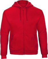 Sweat à capuche Senvi Full Zip Taille XS (Couleur Rouge Foncé)