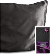 Hair Essentials - Beauty Skin Care Pillow - Kussensloop Satijn - 60x70 cm - Donkerblauw