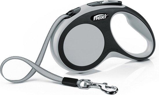 klasse overschreden Inspiratie Flexi New Comfort Tape - Hondenriem - Grijs - S - 5 m - (<15 kg) | bol.com