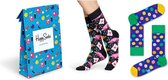 Happy Socks 2-Pack Gift Bag Lollypop, Maat 41/46