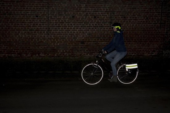 2 stuks - Velcro fluo band met reflectie - Wrap it WOWOW van Wowow — afbeelding 4