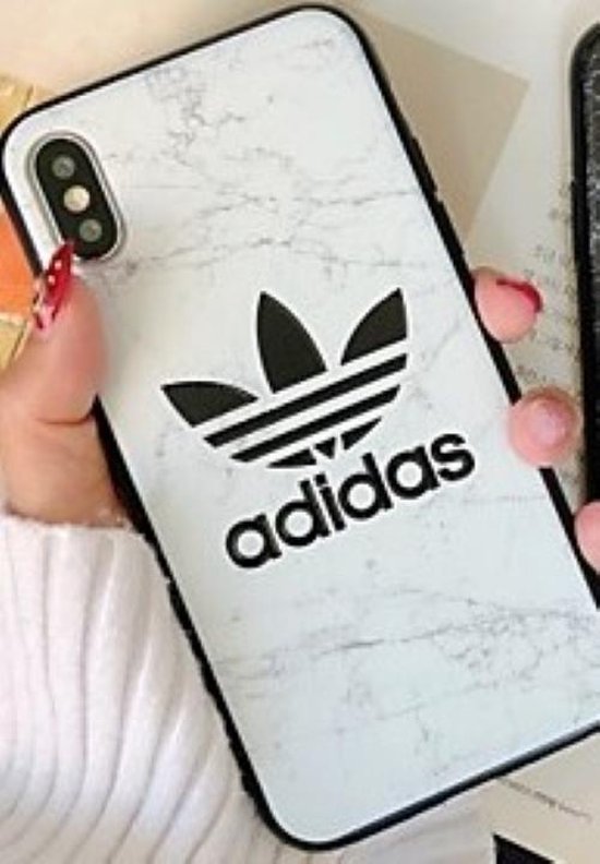 Ik wil niet achterzijde Fitness Iphone XR Hoes case adidas White Marble | bol.com