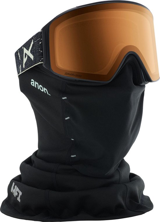 Anon M4 Cylindrical goggle topo black / sonar night (met extra lens en