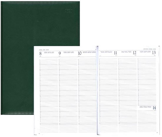 Diary Select Bureau agenda Voyager A4 met Luma omslag (A4) Groen | bol.com