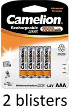 Camelion oplaadbare  batterijen AAA (1000 mah) - 8 stuks