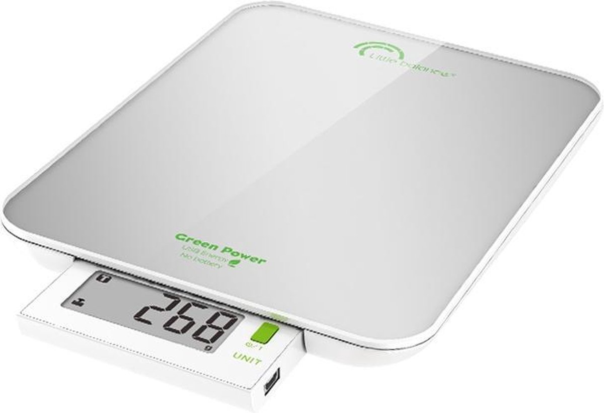 LITTLE BALANCE Balance Green Power USB - 6 kg - 1 g - Parelzilver