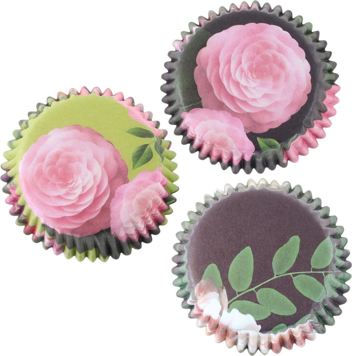 PME Cupcake Vormpjes Papier met Folie - Country Garden - pk/60 - Baking Cups
