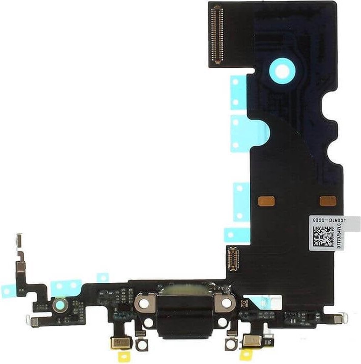 Voor Apple iPhone 8 dock-connector flexkabel – zwart