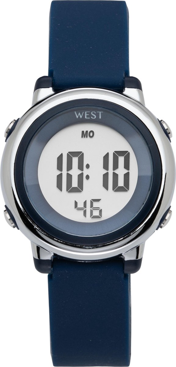 West Watches model Star Kinderhorloge LED meisjes digitaal - Ø 33 mm - Donker blauw