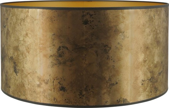 Lampenkap Cilinder - 50x50x25cm - Platinum messing - gouden binnenkant |  bol.com