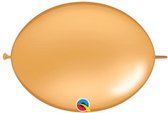 Qualatex Doorknoopballonnen Quicklink Metallic Q12 Gold 33 cm (50 stuks)