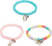 Armband 3 stuks best friend met kralen