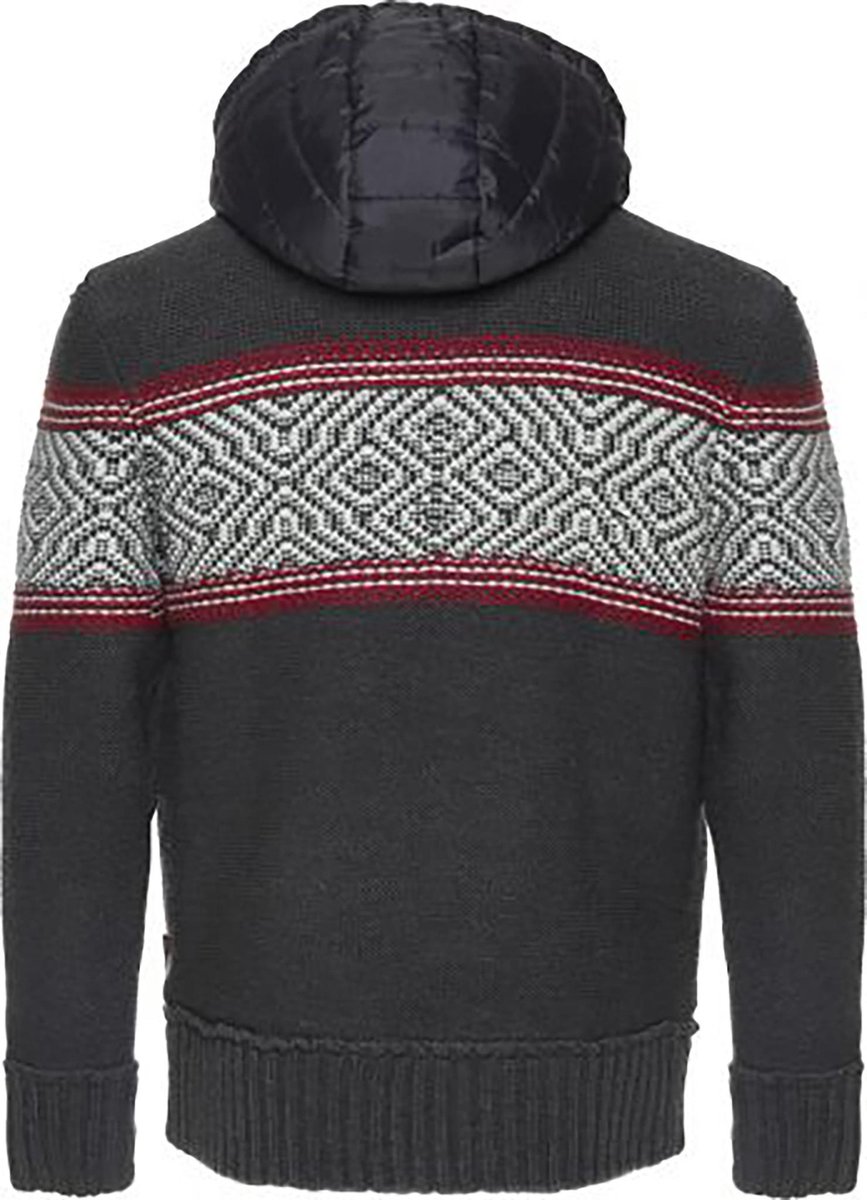 Pull Homme Blanc d'extérieur en hommes hiver couleur unie à manches