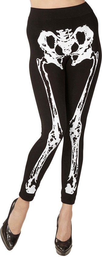 WIDMANN - Legging met skelet opdruk voor vrouwen - L / XL