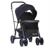 Joovy Caboose Graphite Stand On Tandem buggy - Zwart - Duo buggy - Dubbele buggy