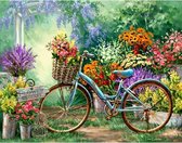 Diamond Painting "JobaStores®" Fiets 40x30cm - Rond