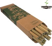 Bamboe rietjes 20 st. | 100% natuurlijk | Herbruikbaar | Duurzame-Rietjes | Plasticvrij