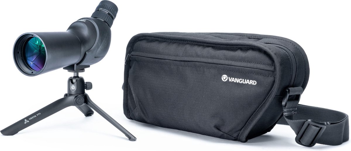 Vanguard - Vesta 350A - Spottingscope - 12-45x Zoom -Tas - Tafelstatief