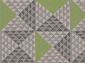 JoY@home Tafellaken - Tafelkleed - Tafelzeil met reliëf - Opgerold op tube - Geen Plooien - Trendy - Cheops groen - 140cmx220cm