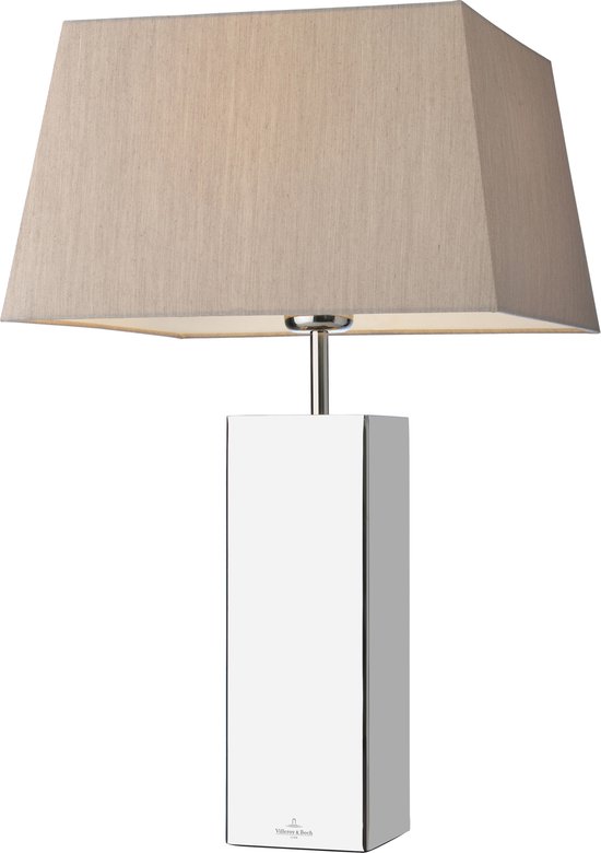 Sompex Praag Edelstaal tafellamp vierkant 53cm
