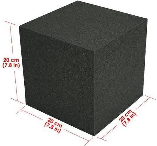 Mousse prédécoupée en cubes, ép. 50 mm, pour bac Euro 600x400 mm