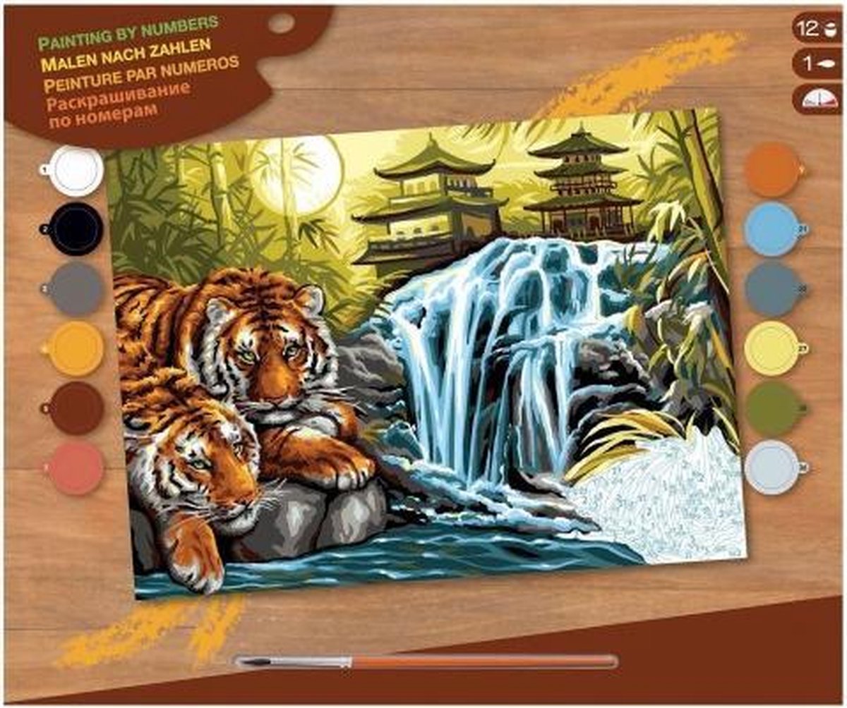 Peinture par numéro Sequin Art Senior Serenity Tigers