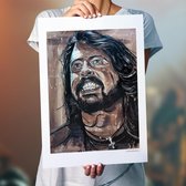 Dave Grohl, Foo Fighters art print (50x70cm)