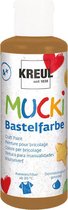 MUCKI Bruine Knutselverf - 80ml - Dermatologisch getest, parabenenvrij, glutenvrij, lactosevrij, veganistisch