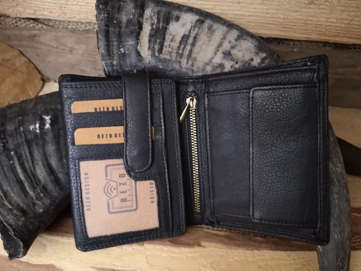 2 Bleu Mince RFID Blocage Porte Carte de Crédit ZORESS Femme Portefeuille En Cuir Porte-monnaie Pliante 