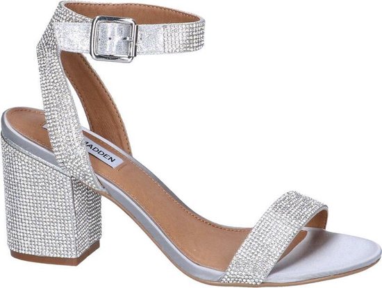 Steve Madden Malia Zilveren Sandalen  Dames 40