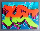 Graffiti Street Art Schilderij Original Urban Spraycan Art | Hot | Esone
