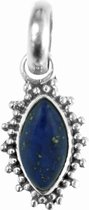 Jewelryz Laia Edelsteen Hanger | 925 sterling zilver met blauwe lapislazuli | 29 mm