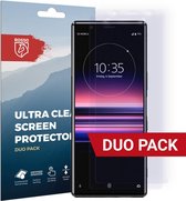 Rosso Screen Protector Ultra Clear Duo Pack Geschikt voor Sony Xperia 5 | TPU Folie | Case Friendly | 2 Stuks
