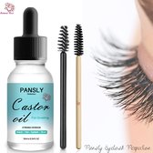 Pansly Perfection® Wimper Serum Castor Olie + Bamboe Wimperborsteltje| 100% natuurlijk | Wimpergroei | Castor oil eyelash serum| Vollere  | wimperserum