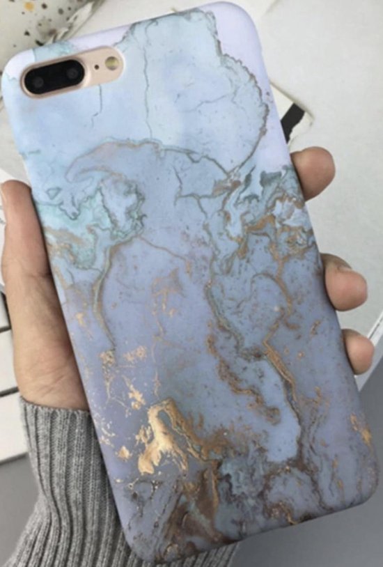 zonne gordijn viel Luxe Marmer Graniet Back cover voor Apple iPhone 7 Plus - iPhone 8 Plus -  Groen - Hard... | bol.com