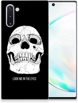 Geschikt voor Samsung Galaxy Note 10 Silicone Back Case Skull Eyes