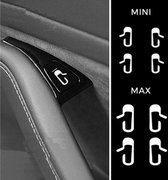 Tesla model 3 Deurknop labels - Wit - 8 stuks