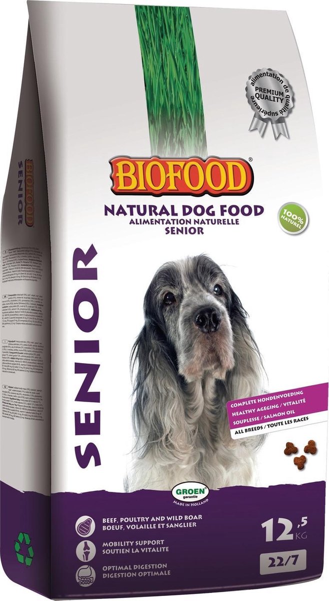 Biofood Senior hondenvoer 12,5 kg