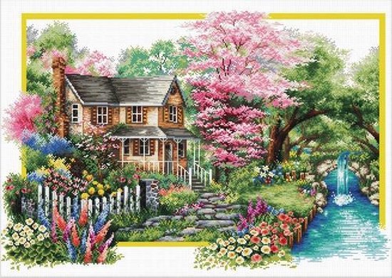 Borduurpakket Spring Comes voorbedrukt - Needleart World