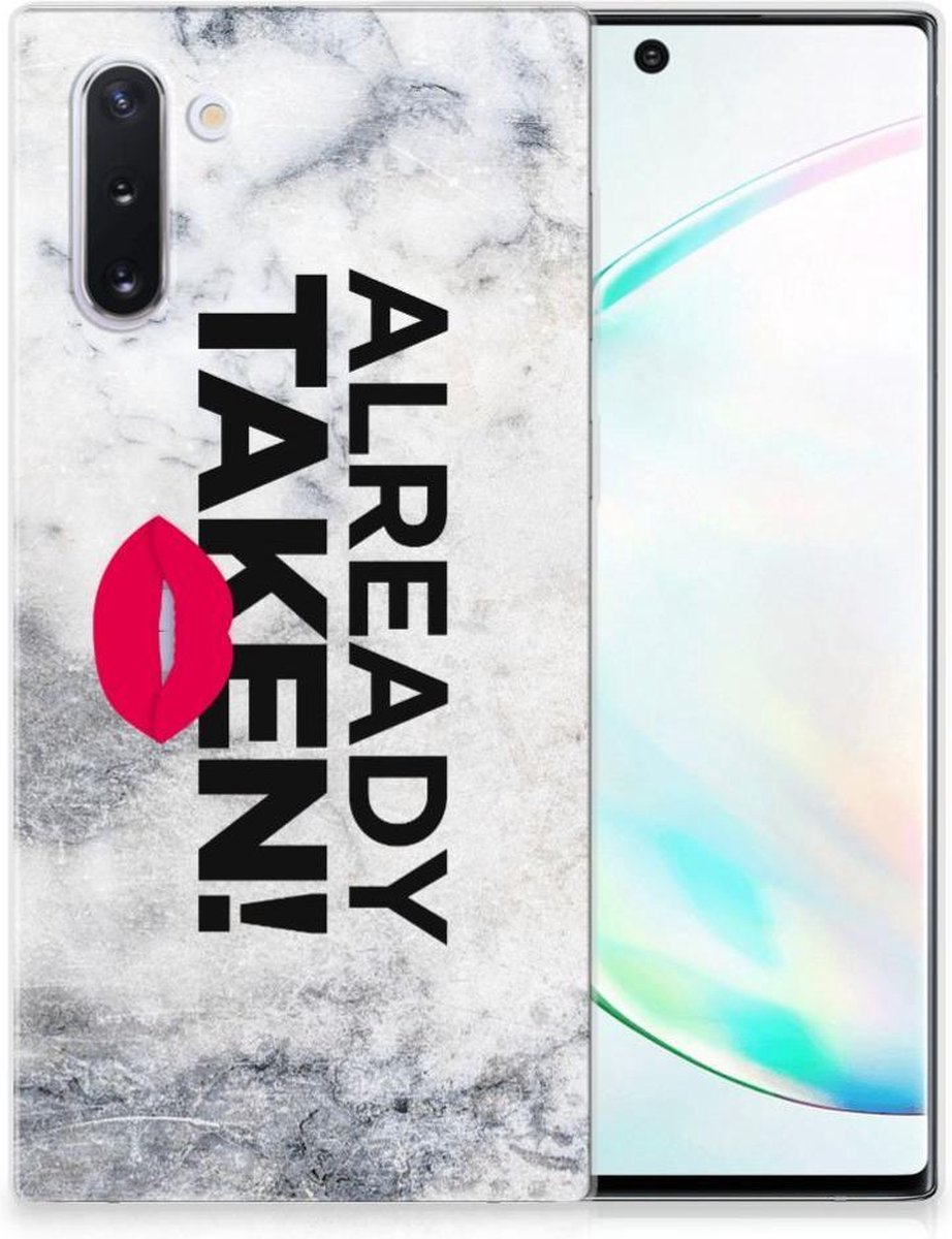 Samsung Galaxy Note 10 Siliconen hoesje met naam Already Taken White