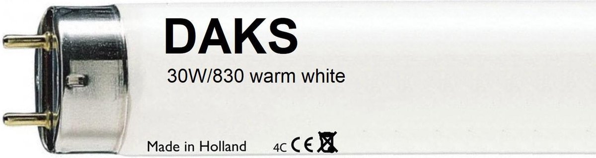25 stuks DAKS TL buis 30W/830 * lichtkleur 3000K warm wit * nieuw * laagste  prijs *... | bol.com