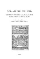 Travaux d'Humanisme et Renaissance - Des "arrests parlans"