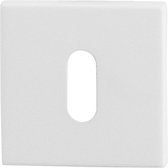 Sleutelrozet - Wit - RVS - GPF - Binnendeur - GPF8901.42 50x50x8mm wit