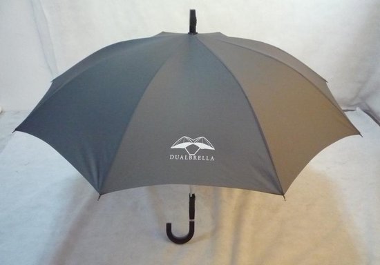 Pittig Afrikaanse Alfabet Dualbrella 2 Persoons Paraplu - Duobrella - Grijs | bol.com