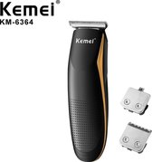 Kemei Professionele Haar en Baardtrimmer - Pro-line tondeuse -3 in 1 pakket - KM-6364 - Pro Clipper Set