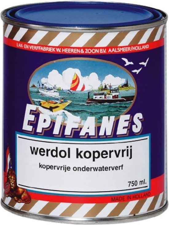Epifanes Werdol kopervrij  Zwart 2.0 ltr