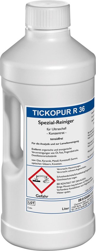 TICKOPUR R36 - 2L Reinigingsconcentraat voor lenzen (ultrasoon vloeistof - reinigings - reiniger - reinigingsmiddel - middel)